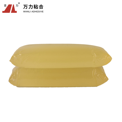 TPR Yellow Packaging Hot Melt Adhesive Solid Hot Glue For Polypropylene TPR-204B