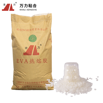 Transparent EVA Hot Melt Adhesives 4500 Cps Flaky Polyester EVA-C-23