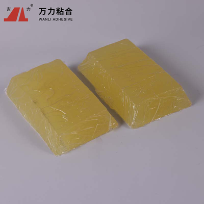 Thermoplastic Rubber Hot Melt Packaging Adhesives , Yellow Carton Sealing Adhesive TPR-2020JD