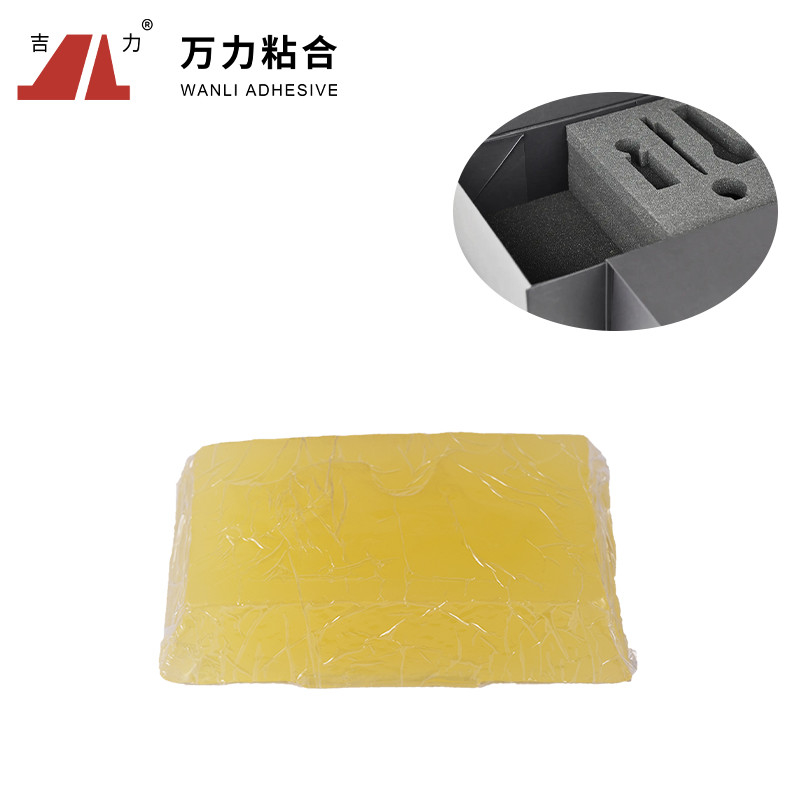 Light Yellow Transparent Packaging Hot Melt Lumpy Carton Sealing Glue TPR-7606
