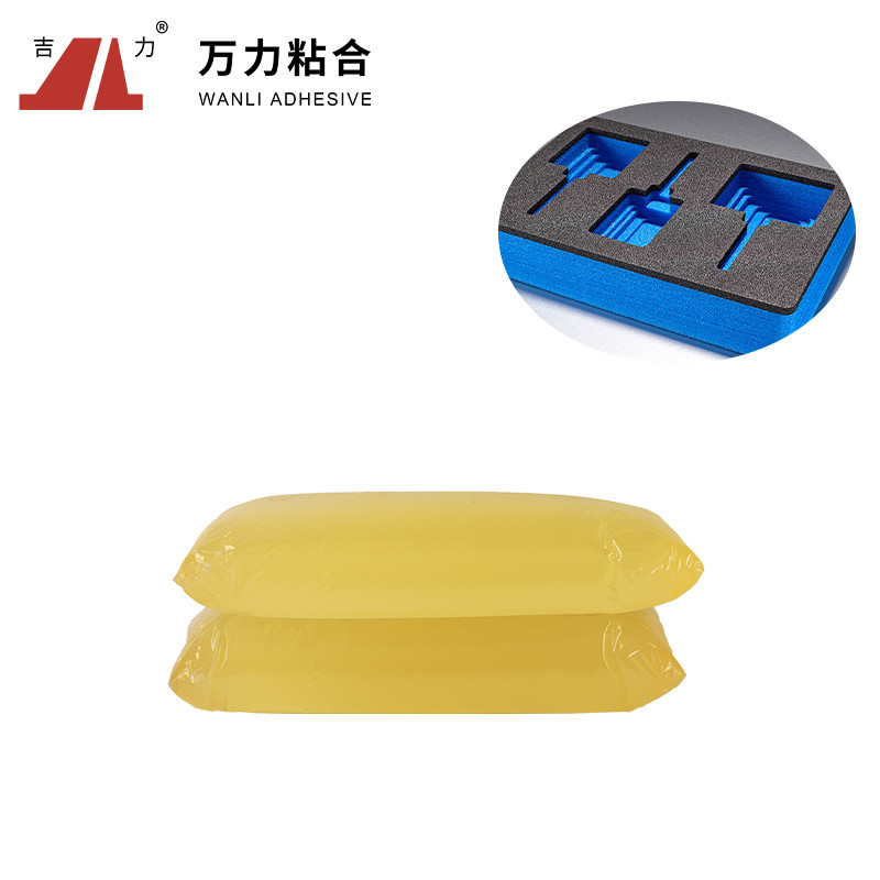 TPR Yellow Packaging Hot Melt Adhesive Solid Hot Glue For Polypropylene TPR-204B