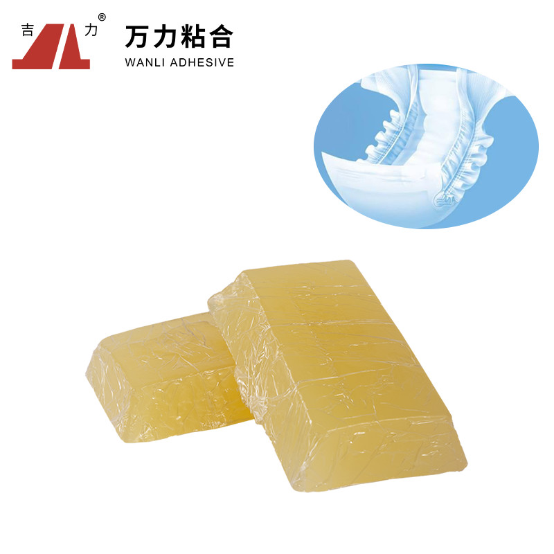 Yellow Medical Grade Adhesive Bonding Diaper Flexible Hot Glue TPR6258AS
